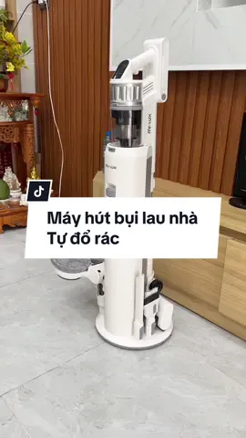 Máy hút bụi lau nhà rồi còn tự đổ rác nữa #review #xuhuong #thanhcongnghe #mayhutbuilaunha 