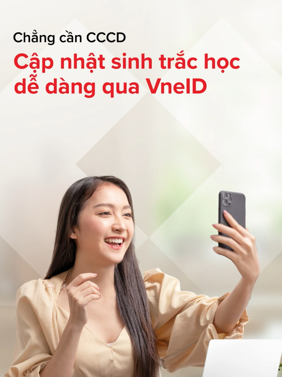 Cất thẻ CCCD vào góc, mở VneID để cập nhật sinh trắc học thôi Dễ dàng cập nhật sinh trắc học trên Techcombank Mobile qua ứng dụng VNeID.  🔻 Cập nhật sinh trắc học ngay hôm nay để không bị gián đoạn các giao dịch trên Techcombank Mobile từ 01/01/2025, áp dụng theo Thông tư số 17/2024/TT-NHNN của Ngân hàng Nhà nước Hãy tham gia cùng gần 4 triệu khách hàng đã xác thực:  https://bit.ly/cap-nhat-sth-tcb #Techcombank #BeGreater #VuotTroiHonMoiNgay #capnhatsinhtrachoc #vneid