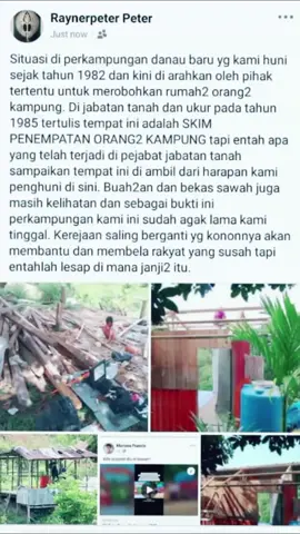 Kawasan perumahan KDRM di papar robohkan.. 