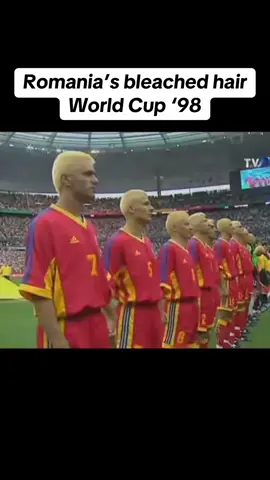 According to Hagi, it was a bet made between Dan Petrescu and the coach that resulted in Romania’s full squad bleaching their hair ahead of their final group game vs Tunisia and last 16 tie vs Croatia, where their tournament came to and end. Aftwr winning vs England and Colombia before dying their hair, some of the players saw rhis as a turning point where they lost some focus. #gheorghehagi #romania #romaniafootball #worldcup #france98 #footballtiktok #danpetrescu #hair #eminem #slimshady #fifa #uefa 
