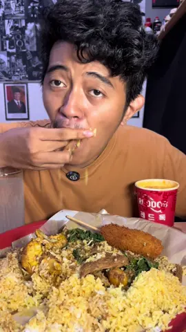 Makan porsi kuli?? Naspad + reddog #makanking #mukbang #reddog 