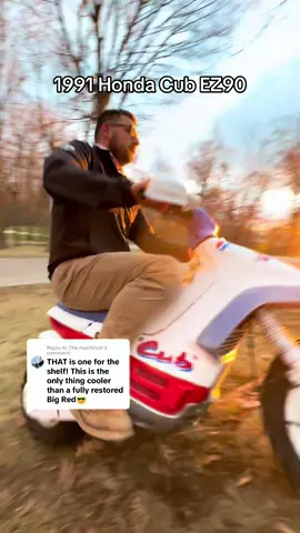 Replying to @The machinist this Honda Cub EZ90 will not be on the shelf 🤣 #honda #ez90 #hondacub #cubez90 #dirtbike 