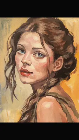 How to paint a portrait with acrylic paints #acrylicpainting #paintingidea #paintingtechniques #learnwithtiktok #portraitacrylic 