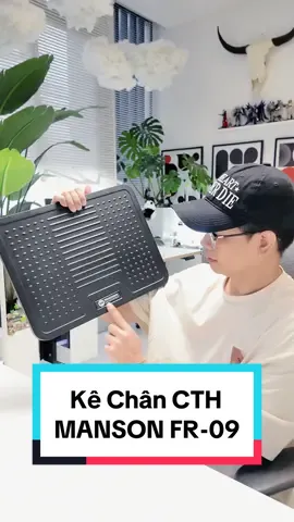 Kê Chân Công Thái Học Manson FR-09 !!  ✨ Hợp Kim phủ Nano  ✨ Góc xoay cổ chân 20 độ ✨ Thiết kế tối giản  #nhacobenz #manson #babenzreview #kechancongthaihoc #kechanmanson #kechan #desksetup #gamegear #setup #phukien 