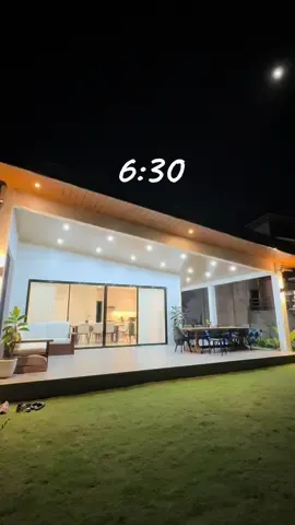 LIGHTS ON. #LifeIsGood #openlayout #minimaliststyleguide #modernfamily #cozyathome #homebuddies #modernorganic #lawn #family #openconcept #diningtable #modernhouse #cozy room #Home #villa #dreamhome #modernorganic 