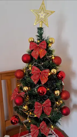 Minha árvore de Natal de 90cm 😍❤️🎄 #natal #natal2024 #arvoredenatal #decoracaodenatal #cristmas🎄 #cristmas #happycristmas #decoracaonatalina 