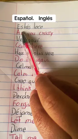 Español y inglés 
