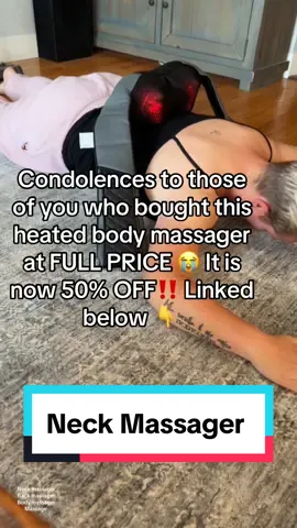 Grab the heated body massager before it goes back to regular PRICE‼️#tiktokshopblackfriday #tiktokshopcybermonday #christmasgiftideas #neckmassager #backmassage #relaxationtechniques #christmasgifts 