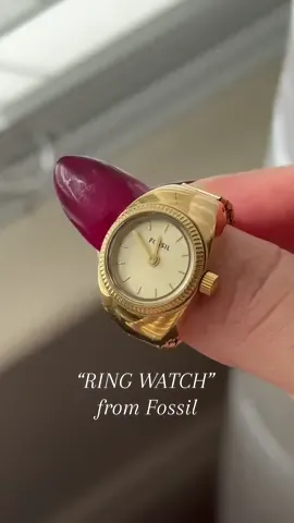 New favorite piece in my jewelry collection. ⏱️✨ @fossil #ringwatch #fossil #goldjewlery #christmasgift #giftideas #tiktokshopblackfriday #tiktokshopcybermonday #spotlightfinds #watchring 