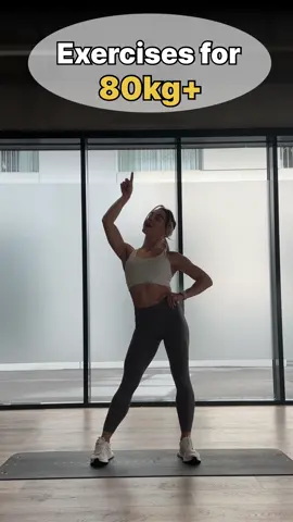 Exercises perfect for 80kg+! ✅Strength, confidence, and fitness for everyone. Let’s get moving!💪 #fitnessforall#strengthtraining#80kgplus#fitjourney#bodypositivity#workoutmotivation#healthylifestyle#Fitness