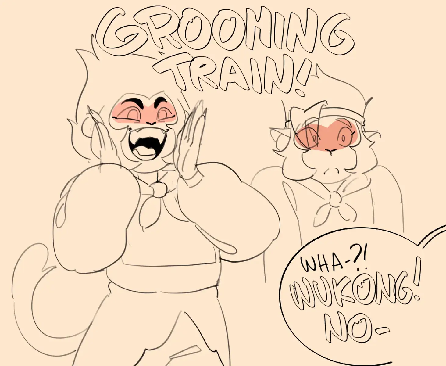 THEY👏ARE👏BOTH👏LEARNING👏TO👏COMMUNICATE👏AND OPEN👏TO👏EACH👏OTHER👏AGAIN👏FOR👏MK👏SAKE  #shadowpeachbioparent #shadowpeach #lmkmk #lmksunwukong #legomonkiekidfanart #legomonkiekid #lmkmacaque 