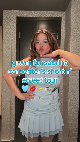 grwm for @Sabrina Carpenter short n’ sweet tour!! 🥹🩵✨ obviously had to recreate @cutcreaser ‘s rhinestone heart look to go with my outfit & im obsessed with how everything turned out!!! @Team Sabrina   products used 🩵  @ColourPop Cosmetics fade into hue palette (take it easel & iconic)  @DanessaMyricksBeauty light work 5 palette (resilient) @doe Beauty lashes in starry night  @e.l.f. Cosmetics power grip primer & setting spray  @Diorbeauty backstage foundation & rosy glow blush in rosewood  @Rare Beauty bronzer stick in happy sol & liquid blush in hope  @ONE SIZE BEAUTY ultimate setting powder  @Haus Labs by Lady Gaga power sculpt velvet bronzer  @Fenty Beauty diamond bomb in how many carats!?, trace’d out lip liner in riri, gloss bomb stix in is it fu$$y  #sabrinacarpenter #shortnsweetsabrinacarpenter #shortnsweettour #teamsabrina #grwm #grwmmakeup #shortnsweettouroutfitideas #sabrinacarpentermakeup #bluemakeup #makeupinspo #creativemakeup #heartmakeup 