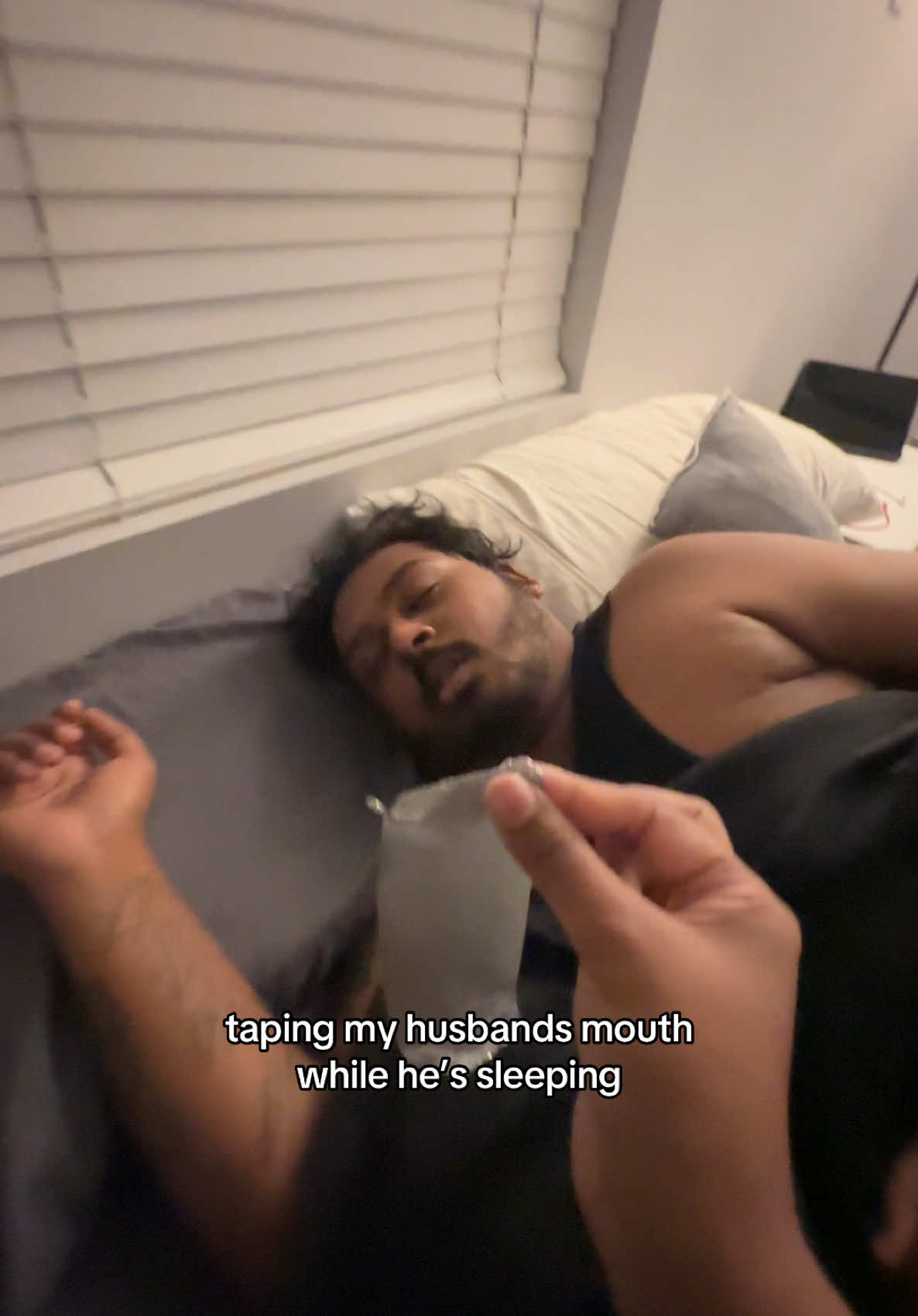 This should solve my problem! 😂😁 #fyp #foryoupage #daveandshannon #theseetaramfamily #husbandandwife #couplestiktok #marriagehumor #couplecomedy #husbandandwifecomedy #prank #prankwars #prankvideo #snoring 