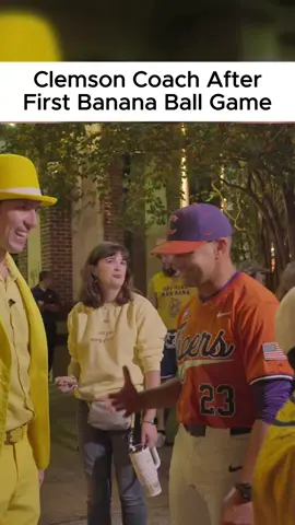 So grateful for @coacherikbakich as he was the absolute perfect coach to kick off our Banana Ball NCAA experiment! From day one, he was all in, no hesitation—and that energy spread through his entire team like wildfire. The fun and the passion that Clemson Baseball poured into every single inning was a joy to watch for all in attendance. And I have no doubt that the energy we created together at Clemson is going to fuel both the Clemson players and our Banana Ball players to have epic seasons in 2025!  #bananaball #clemson #collegeworldseries #omaha #energy #passion #fansfirst