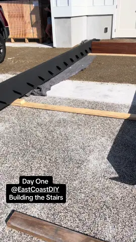 Building the stairs for @East Coast DIY has begun. Seeing the colors that you picked out months ago is scary.  Fortunately, the colors are PERFECT. #dreamhome #stairs 