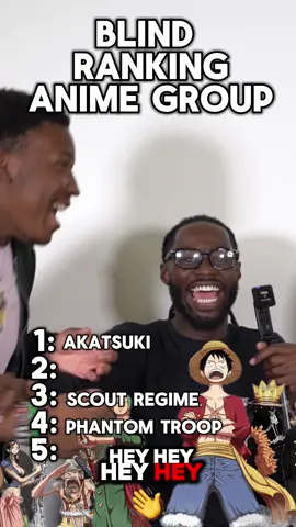Blind Ranking Anime Groups! #animetiktok #hunterxhunter #challenge #fyp 