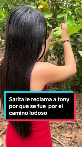 Sarita le reclama a tony porque se fue por el camino lodoso
