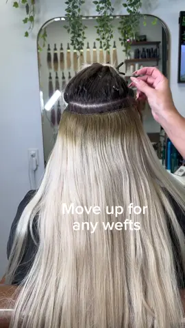 All weft mkve ups 4-8 weeks  Bellami hair lasts minimal 10 months  #hairextensions #weftextensions #wefthairextensions #believe #bellami #hairstylist 