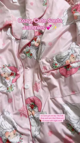 Love a good sale right before the holidays 🤗💕✨ #santapajamas #pinkchristmas #vintagechristmas #christmaspajamas #christmasjammies #tiktokshopblackfriday #blackfridaydeals 