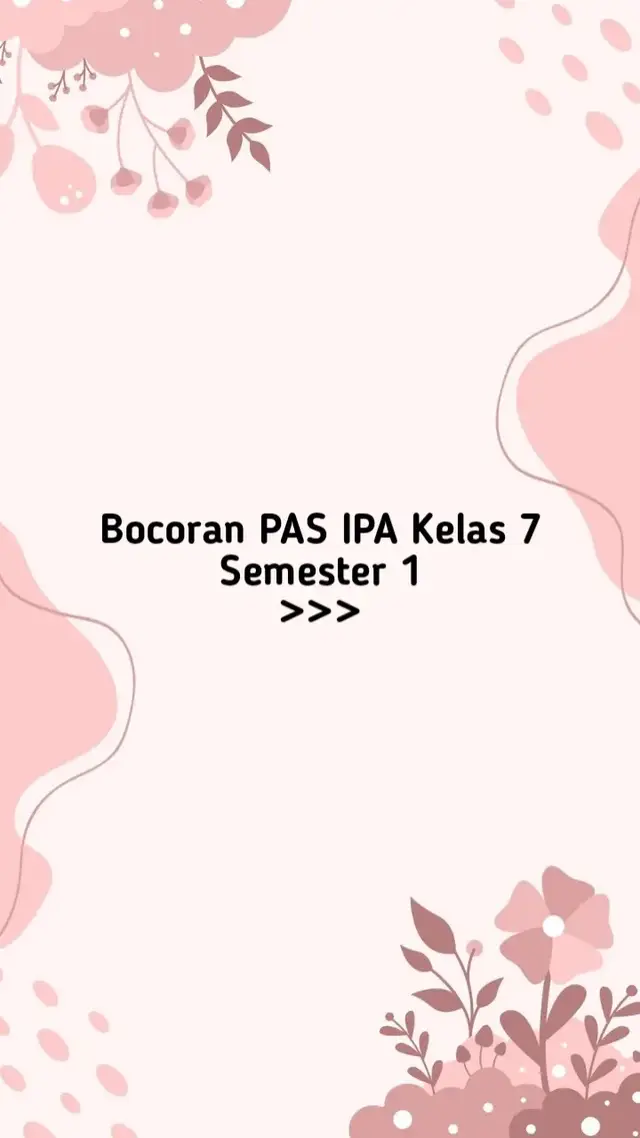 #ulanganakhirsemester #pas #ulangan #belajaripa #ipa #sains #belajarbareng #belajaronline #belajar #belajarditiktok #kelas7 #smp 