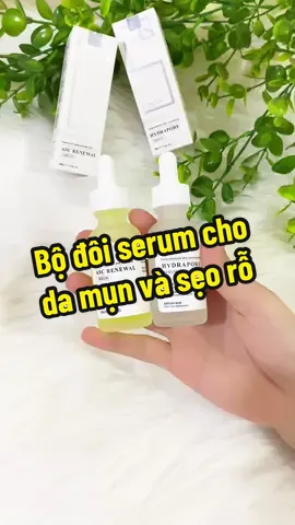 Combo serum cho da sẹo mụn, dưỡng sáng da #cossan #serum 