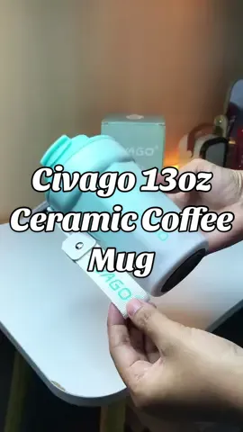 Civago 13oz Ceramic Coffee Mug in blue color 💙 #civagocoffeemug #coffeecup #civagoph #civagophilippines 