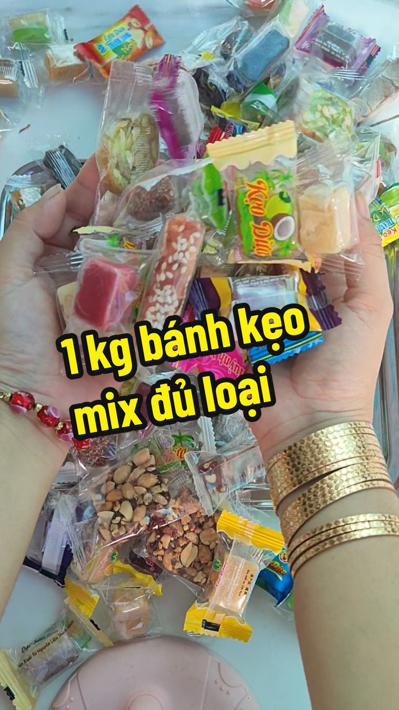 Combo đầy đủ bánh kẹo đặc sản ben tre#LIVEhighlights #tet2025 #banhkeotet 