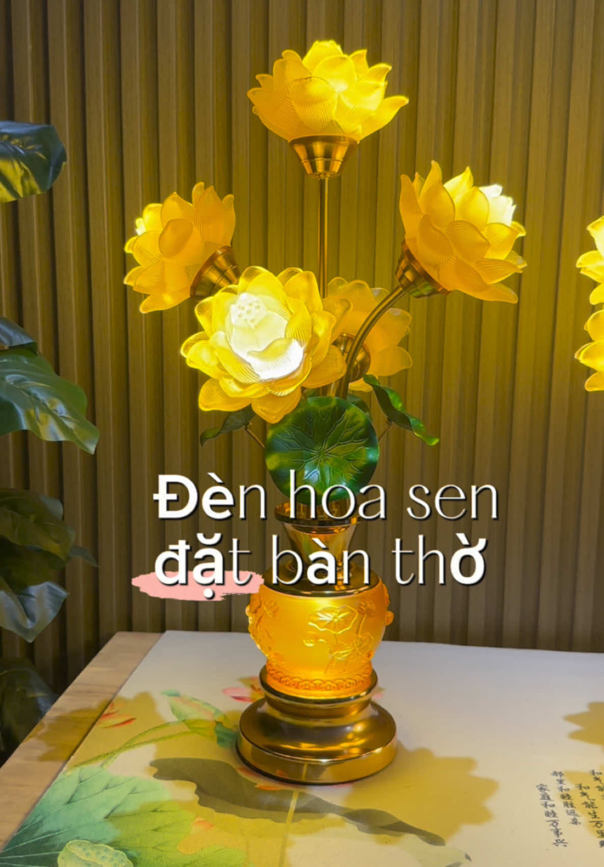 Đèn hoa sen đặt bàn thờ #trangtri #decor #den #hoasen #denhoasen #luuly #aiquyen #phatphap #anphamphatgiao #CapCut 