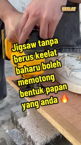 KEELAT KPRO-KCJS01 Gergaji Jig Elektrik Tanpa Berus Baharu Gergaji Tanpa Kord 20V Gergaji Boleh Ubah Kelajuan Mudah Alih Alat Kerja Kayu Pelbagai Fungsi.#keelat #alat #alatankuasa #jigsaw #pertukangankayu #fyp #TJD