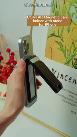 Magsafe card holder wallet stand for iPhone 16/15/14/13/12 accessories #magsafecardholder #magsafecardwallet #magsafephonestand #iphonestand #iphoneaccessories #fyp 