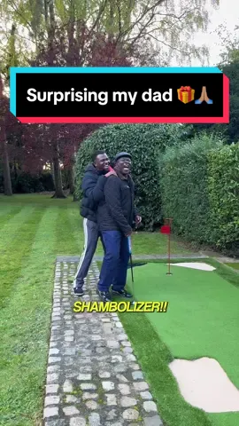 Surprising my dad with a retirement present 🎁🏌🏾‍♂️#MyDapaahDad  #michaeldapaah #golf #gift #reaction #wholesome #retirement #ghana #haha #funny #foryou 