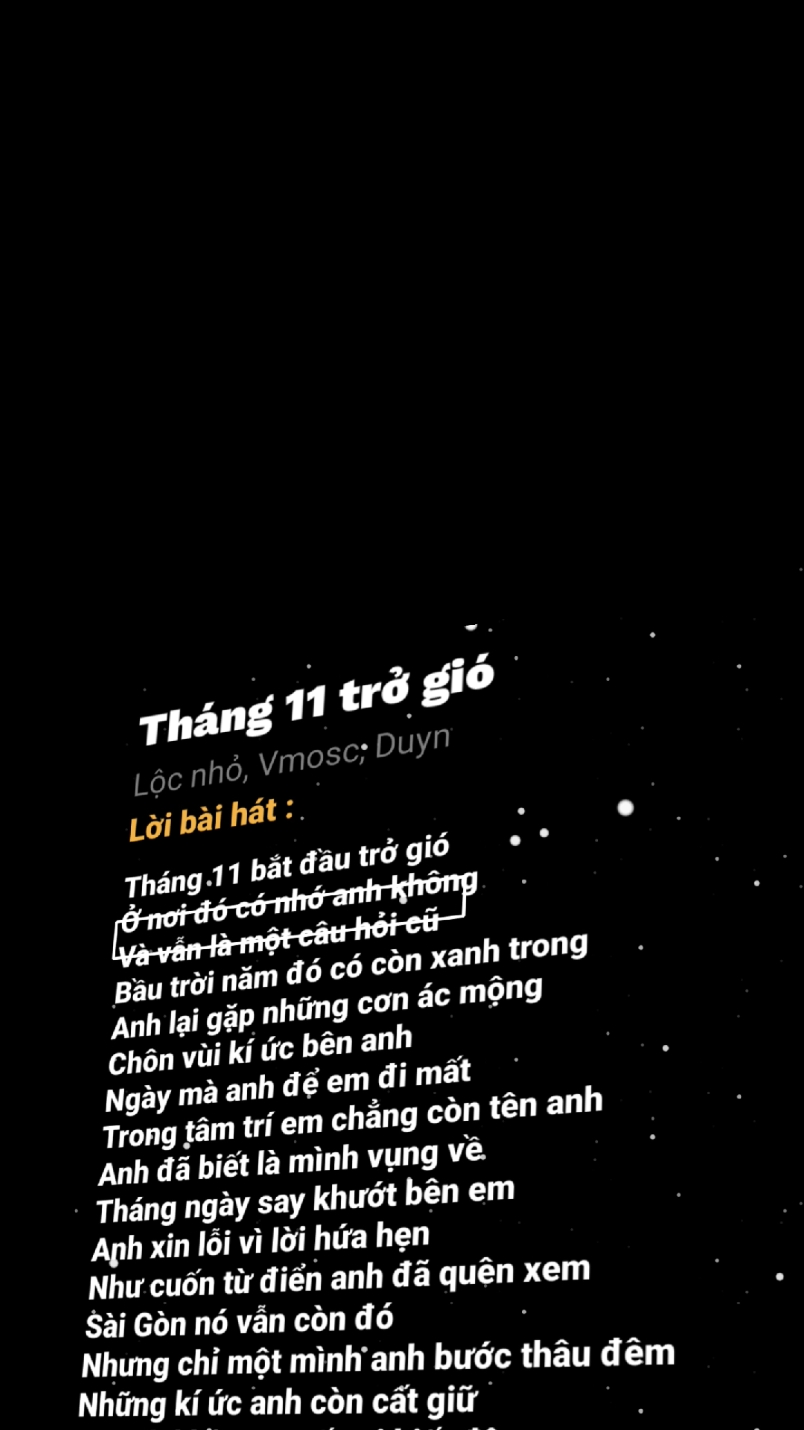 Tháng 11 bắt đầu trở gió #xuhuong #music #lyrics 