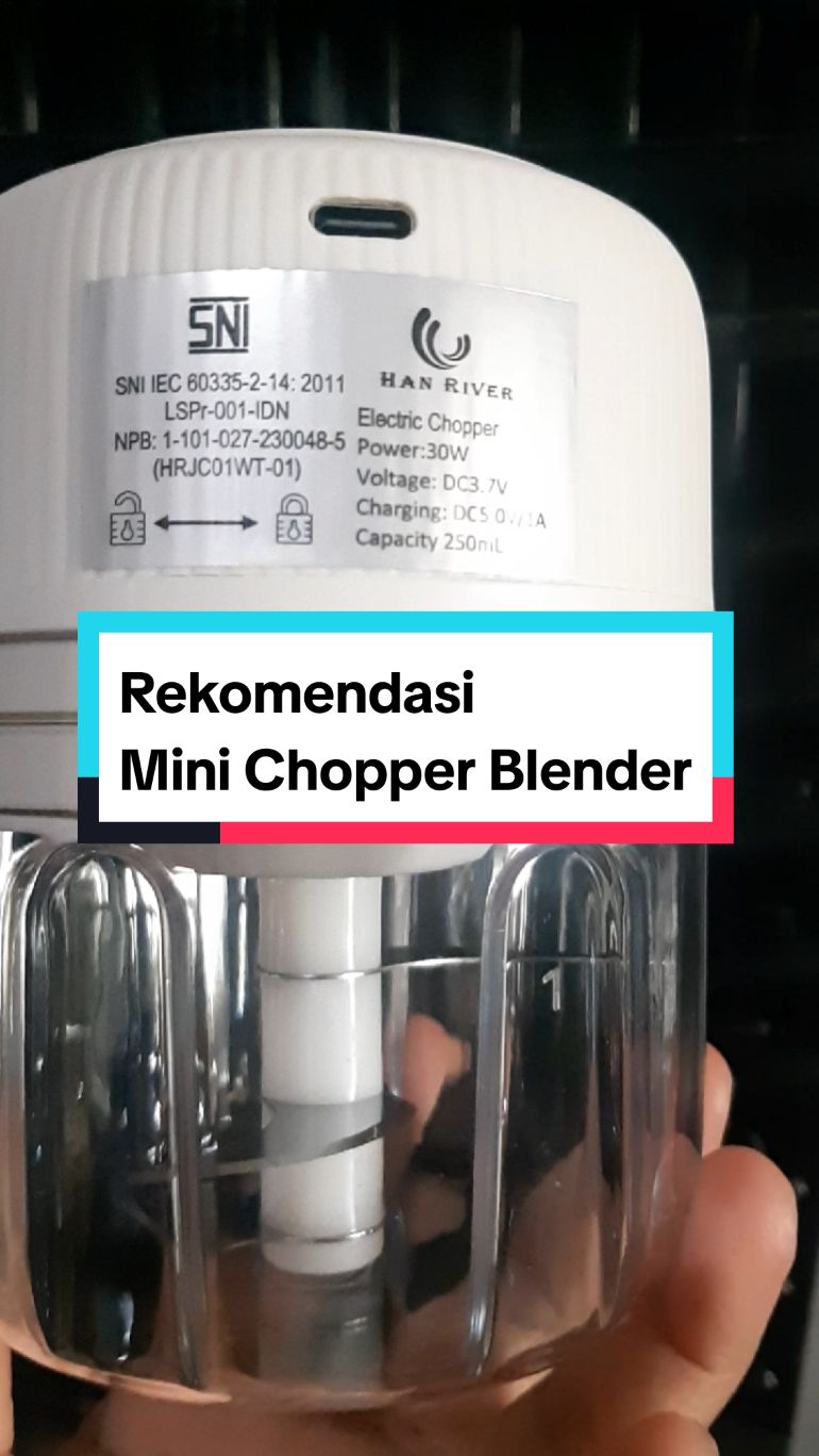 Rekomendasi Mini Chopper Blender 250ml Han River, hemat tenaga dan waktu.  #gebyarbelanjanovember  #cuantanpabatas #Minichopper 