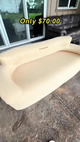 That's exactly what I love about this KingCamp Inflatable Sofa Chair - Heavy Duty Adult Double Outdoor Air Sofa with Fixed Webbing Support, 880 lb. Weight Capacity for Camping, Picnics, Beaches, and Traveling (Khaki) So cool!