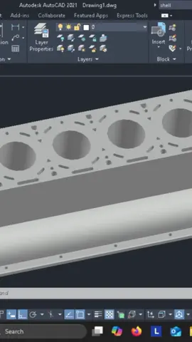 Desain mesin diesel menggunakan software autocad #autocad #autocad2d #autocadtutorial #autocadtip #enginediesel #engine #diesel #fyp #fy 