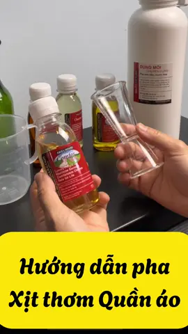 Hướng dẫn pha tinh dầu giặt sấy để làm Xịt thơm quần áo. (Pha tinh dầu với dung môi chuyên dụng) #tinhdaugiatla #tinhdaugiatsay #tinhdauxitthomquanao 