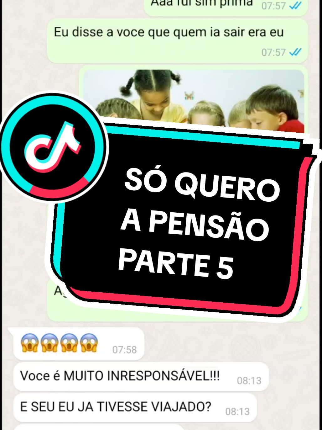 SÓ QUERO A PENSÃO  PARTE 5  #fakechat #historias #fic #historiadeseguidores #novelinhastiktok #fy #viral #explorar 