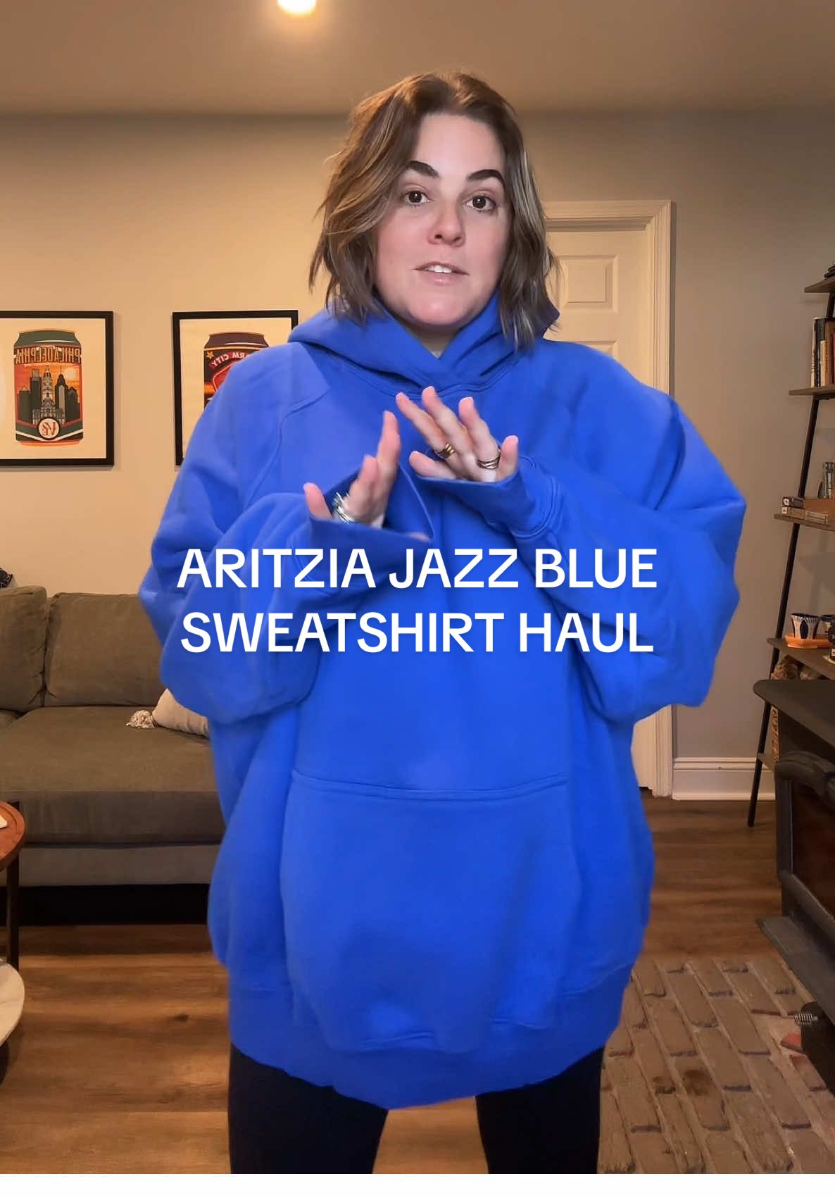 well done @Aritzia these sweats are top notch #hoodie #sweatshirt #aritzia #aritziahaul #jazzblue 