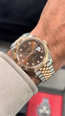 DateJust 41 🍫💎 #rolex #rosegold #diamond 