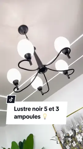 Lustre chandelier avec 5 abat-jour en verre blanc , idéal pour chambre, salon , couloir …..  livraison disponible 58 wilayas 🇩🇿🚚 #tik_tok #viral_video #decoration #decor #lustre #chambre #salon 