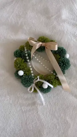 พวงมาลัยคริสมาสต์ #ไหมพรมคอตตอนนม 5ply #ไหมพรม #christmas #DIY 
