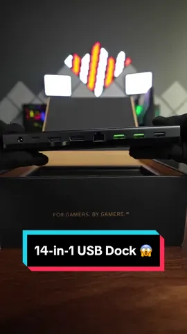 One cable, tons of possibilities. Min-max your mobile and desktop setup today with the ultra-fast Razer USB 4 Dock 🤩   With up to 40 Gbps bandwidth, a 14-in-1 design, dual display output, and power delivery for your laptop, now is your chance to perfect your setup. #razer #usb4dock 