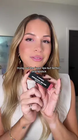 Finally trying this lipstick out 🩷 #thanksitsmac #lipstick #maclipstick 