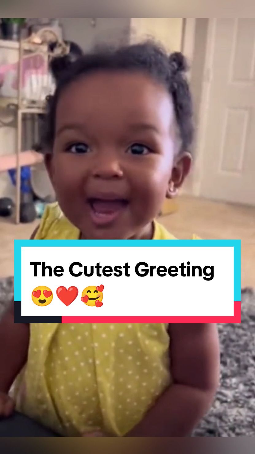 The Cutest Greetings 😍 || Babies Say Hi & Hello For The First Time 🥰❤️ #baby #toddler #cutebaby #cute #adorable #precious #lovely #cutest #moments #fyp 