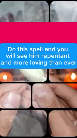 Let's see who is begging who now.  Do this spell and you will see him repentant and more loving than ever.  You will take the largest and prettiest clove of garlic you have and break it in half.  Now you will write on a piece of paper his full name, like this in red ink, and fold the paper like this to you.  Put the paper inside the garlic, like this.  Take a needle and pierce the garlic in half.  Put the garlic in a glass container and add three sprays of your personal perfume.  Then you will add a good amount of honey to sweeten it and make him fall in love with you.  Finally, you will cover the container and put this under your bed for three days and you will see that he will be crazy in love with you.  For a personalized job, write me at the link in my profile. #witch #witchtok #witchcraft #witches #Florida #miami #newyork #california #Arizona