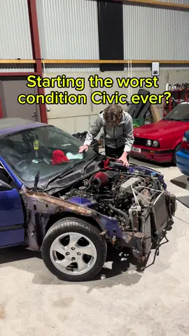 Honda engines are unbreakable. #fyp #foryoupage #foryou #car #portcarscene #irishcarscene #nicarscene #cartok #cars #jdm #honda #hondacivic #civic #rust #shitbox 