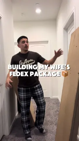 Cant really blame her … we actually needed one lmao 😂 #husbandwife #project #package 