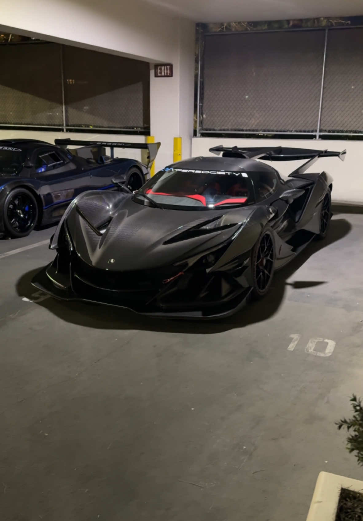 1 of 5 Pagani Zonda Revolucion and 1 of 10 Apollo Intensa Emozione, two incredible natural aspirational track weapons. #car #cars #supercar #supercars #hypercar #carsoftiktok #carslover #carspotting #vegas #lasvegas #pagani #zonda #apollo 