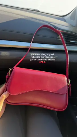 because they go with every outfit ❤️ #redbag #redpurse #trendybag #purse 
