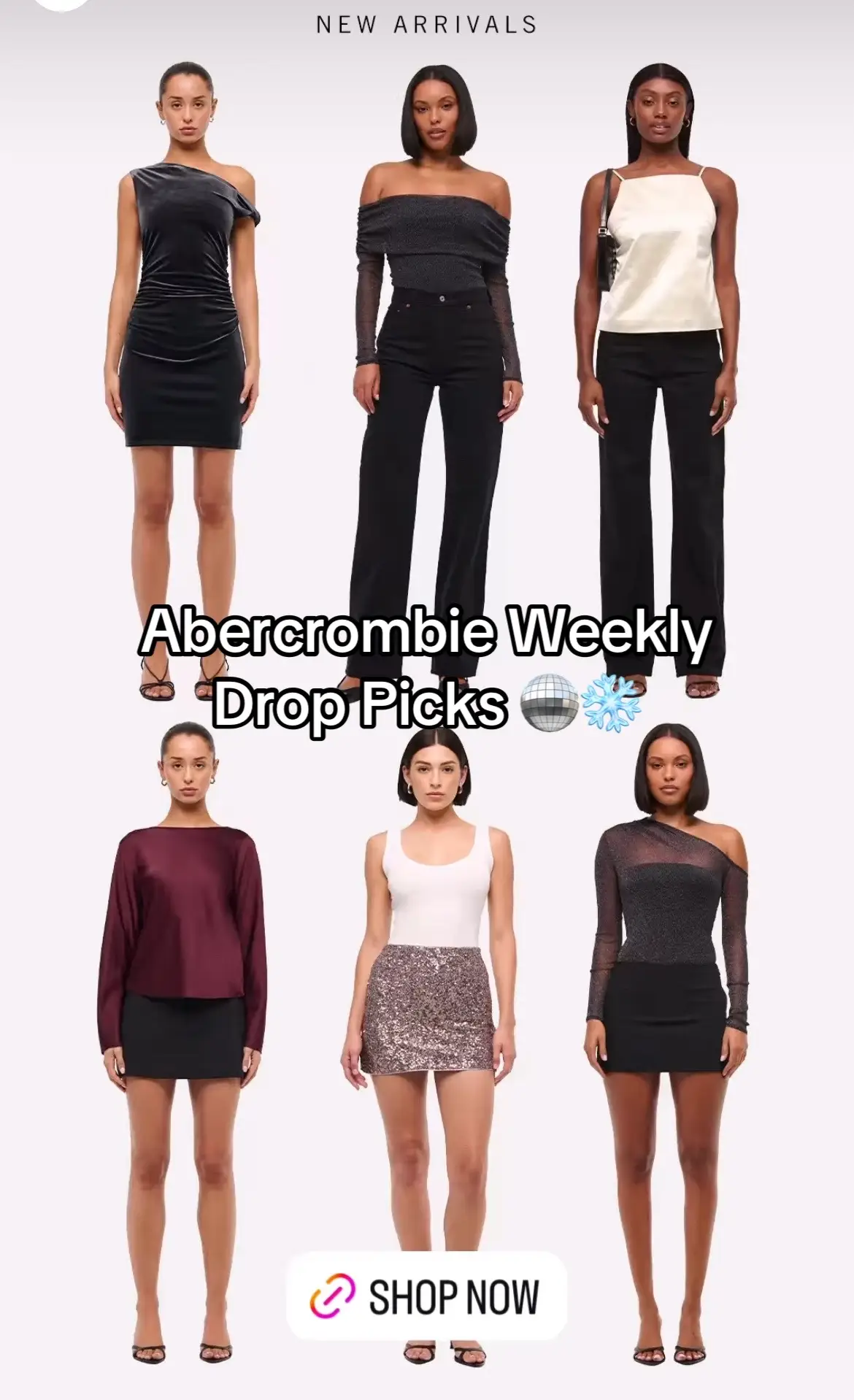 @abercrombie weekly drop picks ❄️🪩🤍 🔗 in my bio!!!  #abercrombie #abercrombiejeans #abercrombiehaul #haul #abercrombieandfitch  #abercrombiestyle 